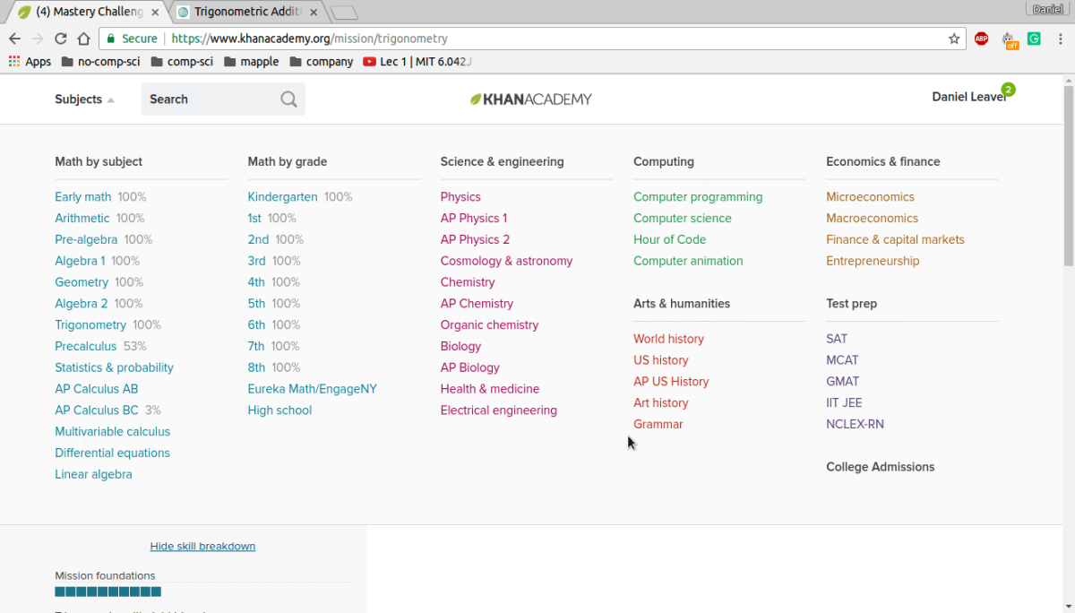 World of Math Part 2&nbsp;(Pre-Calc)